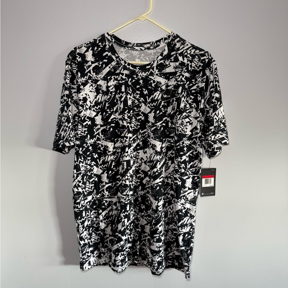 Nike Black and White Graphic Tee